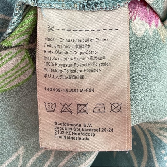 Scotch & Soda POOLSIDE TROPICAL JUMPER ROMPER elastic waist floral print SZ XS - Picture 7 of 11